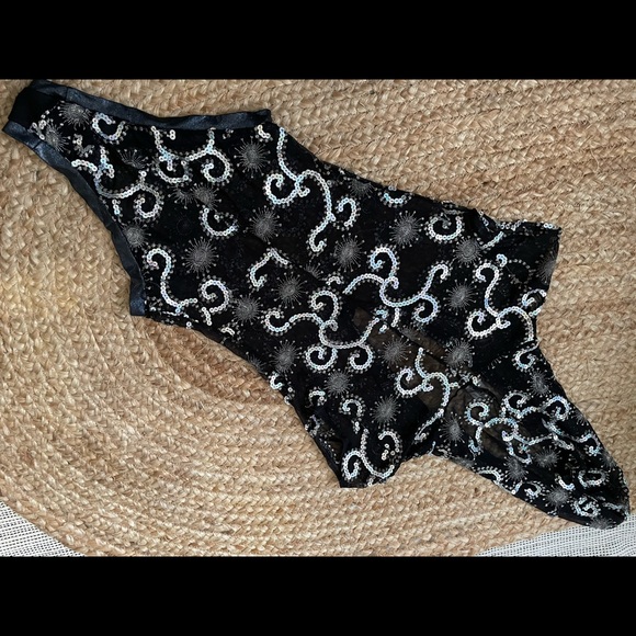 Rave Sparkly Sequined Bodysuit - Picture 3 of 5